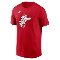 T-shirt Nike rouge avec logo de l'équipe la collection Cooperstown des Cincinnati Reds pour homme