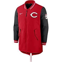 Veste entièrement zippée Nike rouge Cincinnati Reds Dugout Performance pour homme