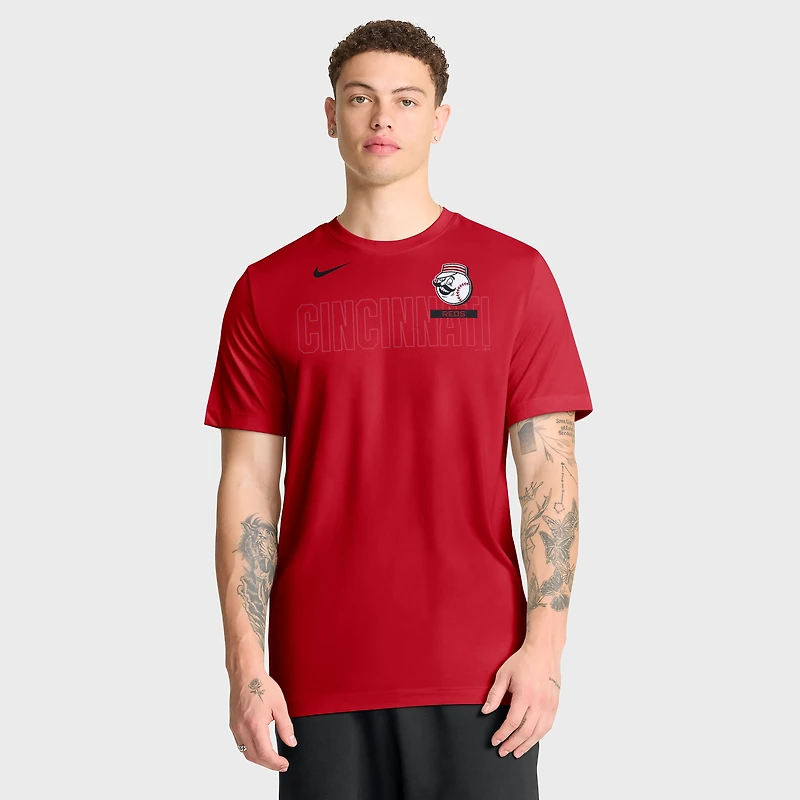 T-shirt Nike Dri-FIT rouge Cincinnati Reds Knockout Team Legend pour homme