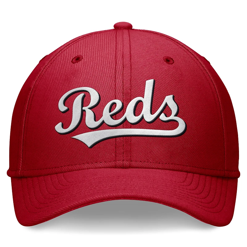 Casquette Nike Performance Flex rouge pour homme des Reds de Cincinnati