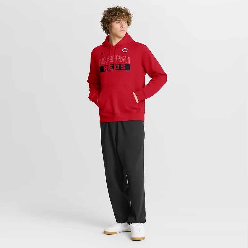 Sweat à capuche Nike rouge Cincinnati Reds Primetime Club pour homme