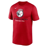 T-shirt Nike rouge Cincinnati Reds Stadium Legend Performance pour homme
