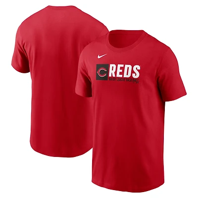 Men's Nike  Red Cincinnati Reds Team Block T-Shirt