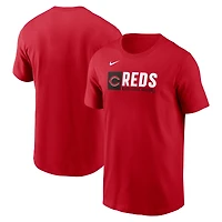 Men's Nike  Red Cincinnati Reds Team Block T-Shirt