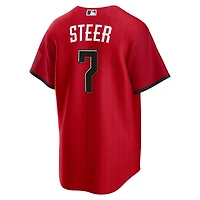 Men's Nike Spencer Steer Red Cincinnati Reds 2026 City Connect Stadium Jersey