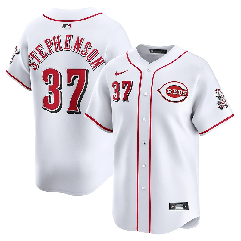 Men's Nike Tyler Stephenson White Cincinnati Reds Home Limited Player Jersey