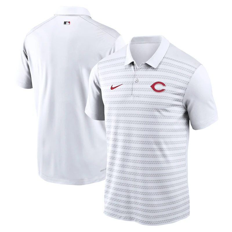 Men's Nike White Cincinnati Reds Authentic Collection Victory Dri-FIT Polo