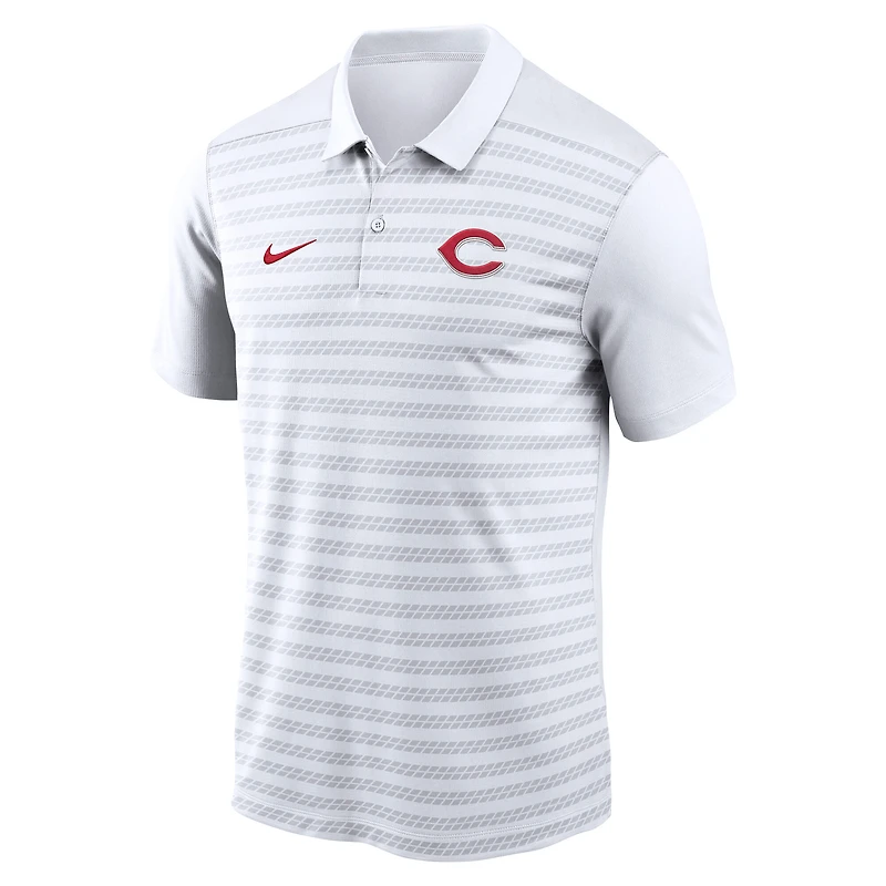 Men's Nike White Cincinnati Reds Authentic Collection Victory Dri-FIT Polo