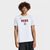 T-shirt Nike blanc pour homme avec le nom de l'équipe en gras des Reds Cincinnati