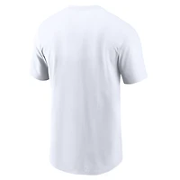 T-shirt Nike blanc pour homme, collection Cooperstown, logo des Reds de Cincinnati