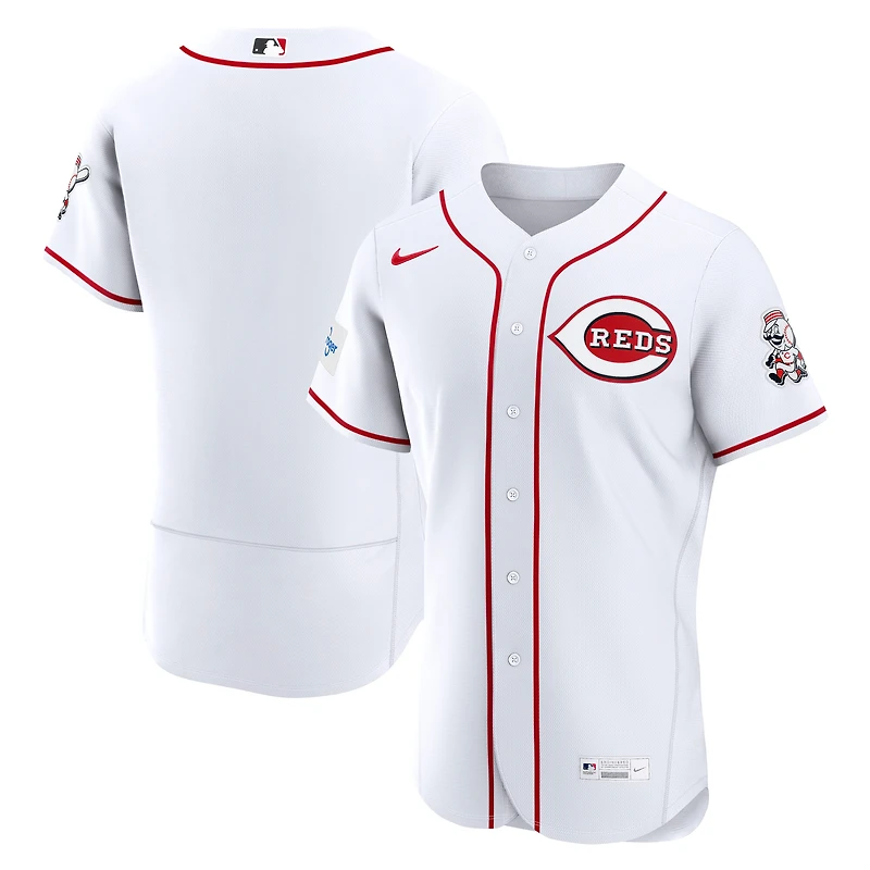 Maillot authentique domicile Nike blanc des Reds de Cincinnati pour homme