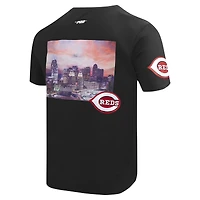 T-shirt noir Pro Standard pour hommes, paysage urbain des Reds de Cincinnati