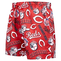 Short tissé Pro Standard noir pour hommes, Cincinnati Reds Toss Logo