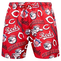 Short tissé Pro Standard noir pour hommes, Cincinnati Reds Toss Logo