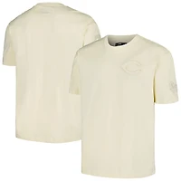Men's Pro Standard Cream Cincinnati Reds Oversized Neutral CJ Dropped Shoulders T-Shirt