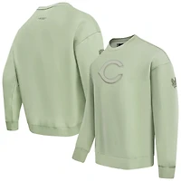 Men's Pro Standard Green Cincinnati Reds Neutral Drop Shoulder Pullover Sweatshirt