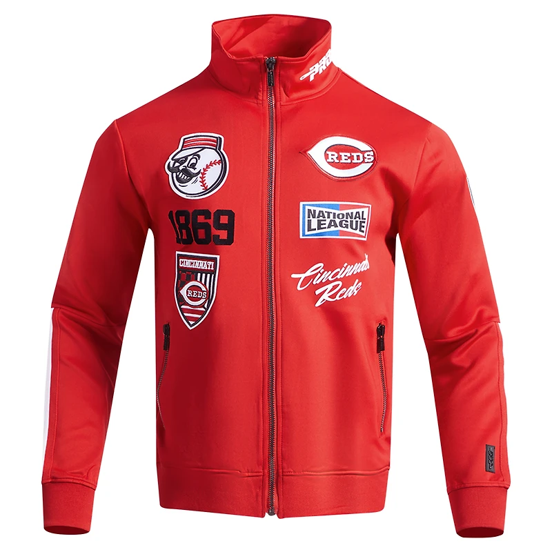 Veste de survêtement entièrement zippée Pro Standard Red Cincinnati Reds Fast Lane pour hommes