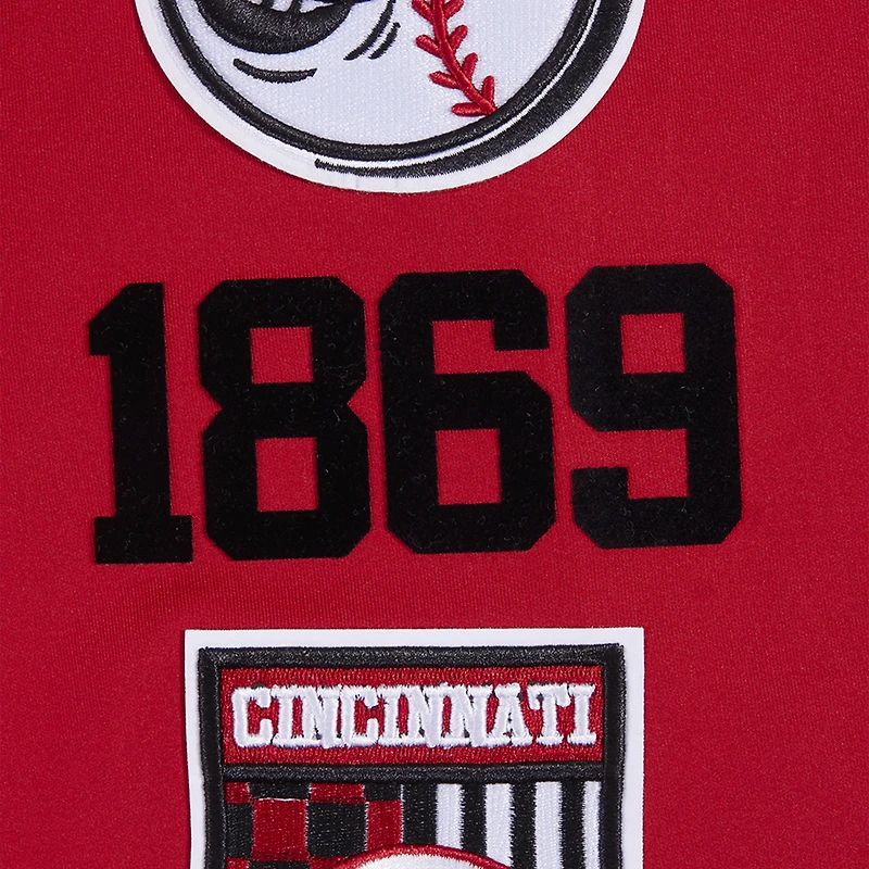 Men's Pro Standard Red Cincinnati Reds Fast Lane Full-Zip Track Jacket