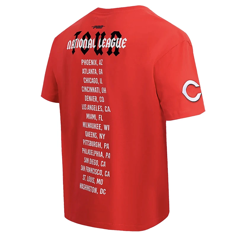 T-shirt surdimensionné Pro Standard Red Cincinnati Reds City Tour pour hommes