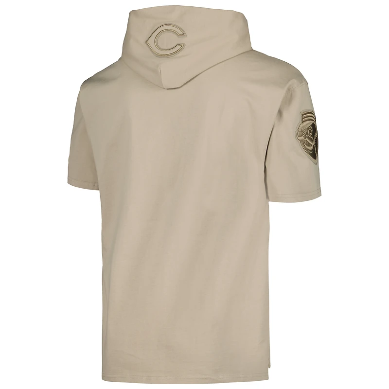 Men's Pro Standard Tan Cincinnati Reds Neutral Hoodie T-Shirt