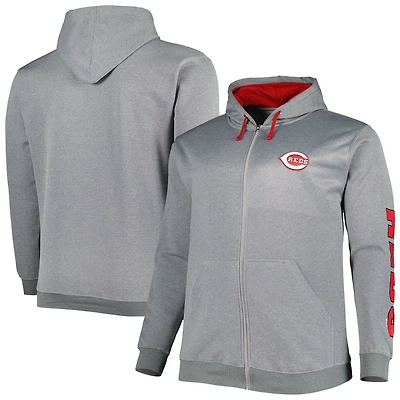 Sweat à capuche Profile Ash Cincinnati Reds Big & Tall pour homme
