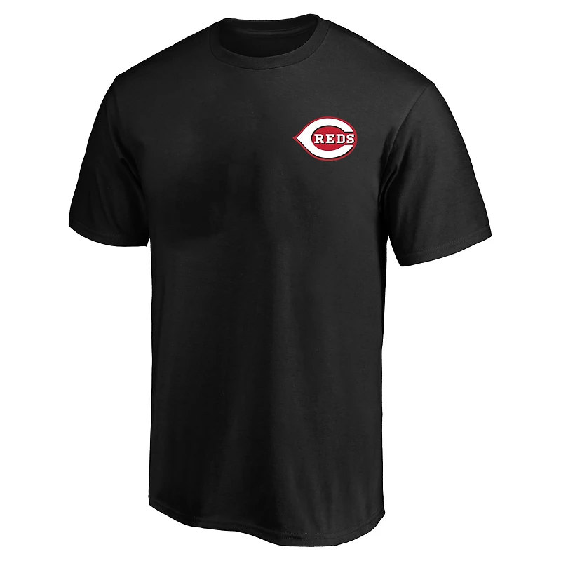 Men's Profile  Black Cincinnati Reds Big & Tall Two-Sided Graphic T-Shirt
