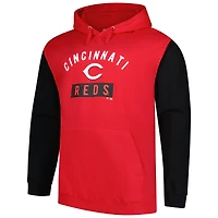 Men's Profile Elly De La Cruz Red Cincinnati Reds Big & Tall Fleece Pullover Hoodie