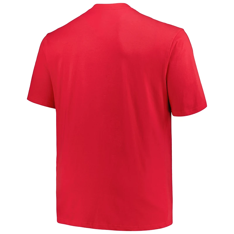 T-shirt profil rouge Cincinnati Reds Big & Tall Heart Soul pour hommes