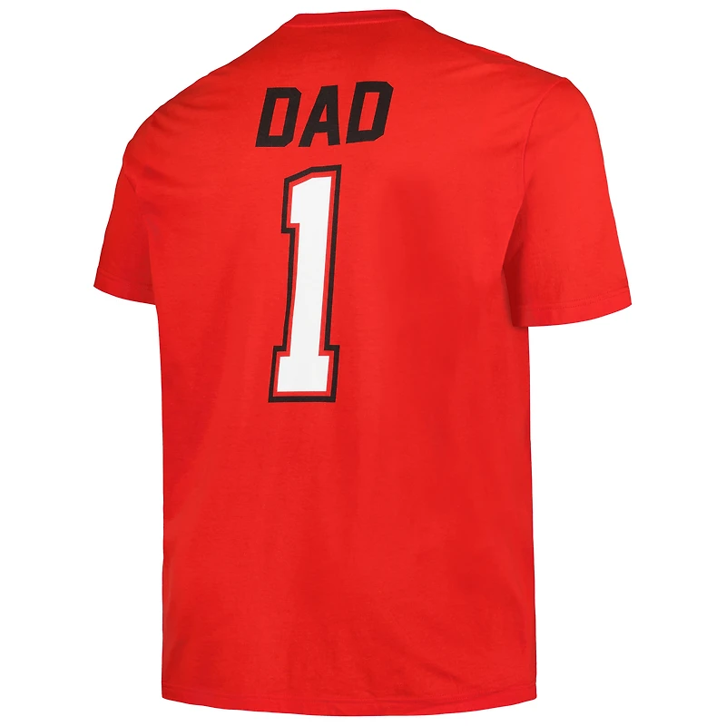 T-shirt pour homme Profile Red Cincinnati Reds Big & Tall #1 Dad