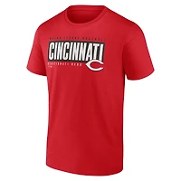 Men's  Red Cincinnati Reds Blocked Out T-Shirt