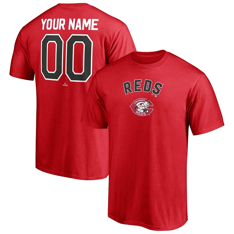 Men's Red Cincinnati Reds Cooperstown Collection Winning Streak Custom T-Shirt