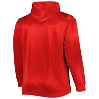Chandail à capuchon en molleton sublimé rouge Cincinnati Reds pour homme