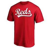 T-shirt rouge pour homme avec logo officiel des Reds de Cincinnati