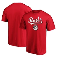 Men's  Red Cincinnati Reds Team Lockup T-Shirt