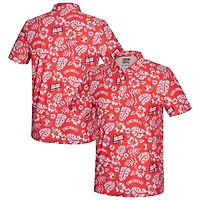 Polo de performance PUA pour homme, Reyn Spooner rouge, collection Cooperstown, grandes tailles, Cincinnati Reds