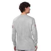 Men's Starter  Heather Gray/Red Cincinnati Reds Two-Pack Long Sleeve & Short T-Shirt Set