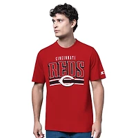 Men's Starter  Heather Gray/Red Cincinnati Reds Two-Pack Long Sleeve & Short T-Shirt Set