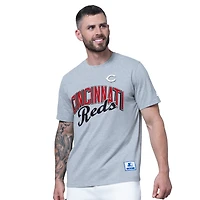 Lot de deux t-shirts Starter pour homme, rouge/gris chin