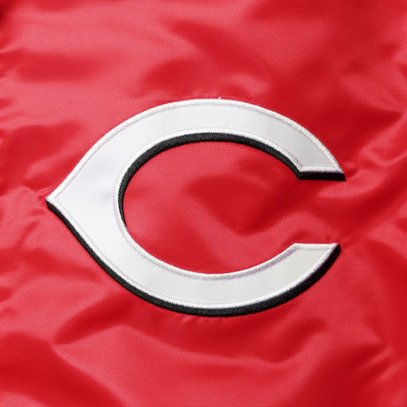 Cincinnati Reds pour hommes Starter Red Veste universitaire à glissière intégrale Captain II