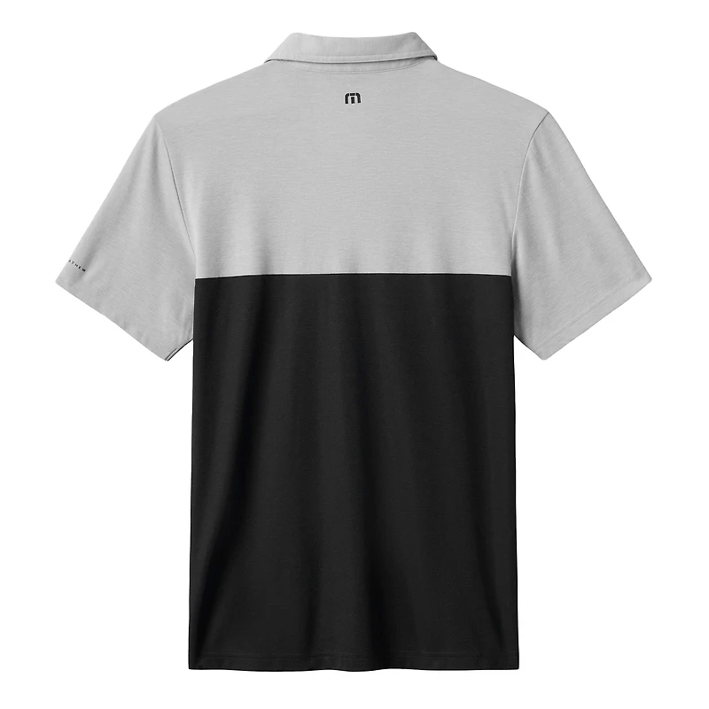 Polo tri-blend gris/noir TravisMathew des Reds de Cincinnati Home Run Leader pour homme