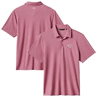 Polo rouge TravisMathew pour homme, motif tri-blend, les éliminatoires des Reds de Cincinnati
