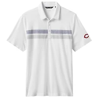 Polo tri-blend blanc Top Recruit des Reds de Cincinnati pour homme TravisMathew