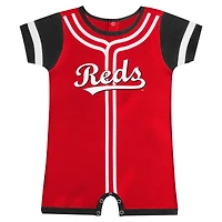 Newborn & Infant Fanatics Red Cincinnati Reds Fast Pitch Romper