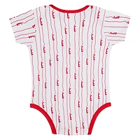 Newborn & Infant Gray/White Cincinnati Reds Two-Pack Play Ball Bodysuit Set