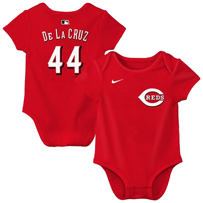 Newborn & Infant Nike Elly De La Cruz Red Cincinnati Reds Name Number Bodysuit