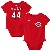 Newborn & Infant Nike Elly De La Cruz Red Cincinnati Reds Name Number Bodysuit