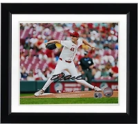 Nick Lodolo Cincinnati Reds Autographed 8" x 10" Pitching in White Photograph
