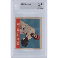 Carte Ted Kluszewski des Reds de Cincinnati de 1949, numéro 38, authentifiée par BGS (note 3.5).