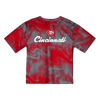 Toddler Gray/Red Cincinnati Reds Pinch Hitter Infielder T-Shirt & Shorts Set