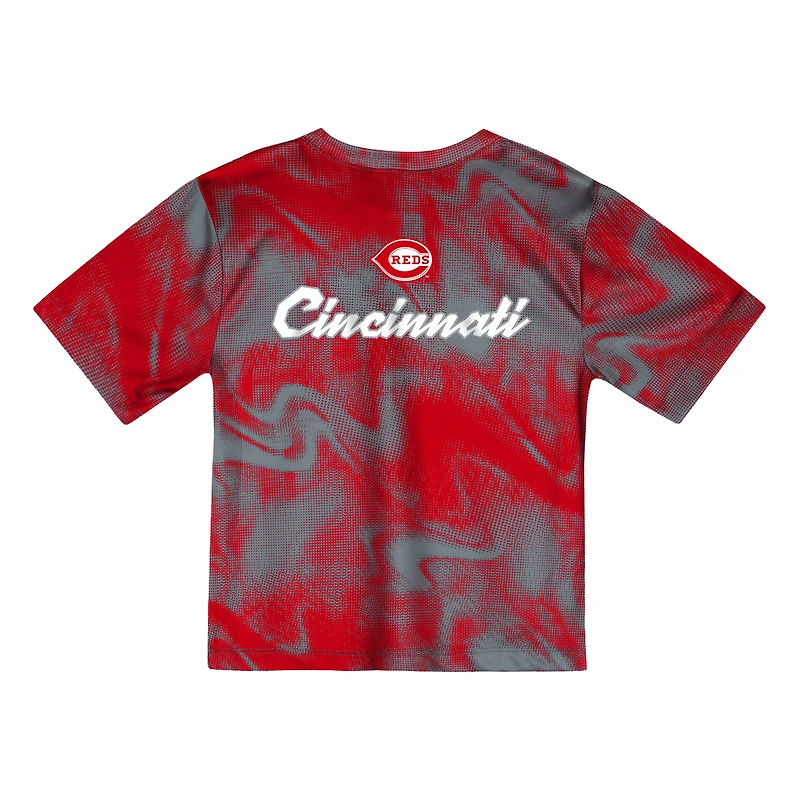 Ensemble t-shirt et short de frappeur champ intérieur pour tout-petits des Reds Cincinnati